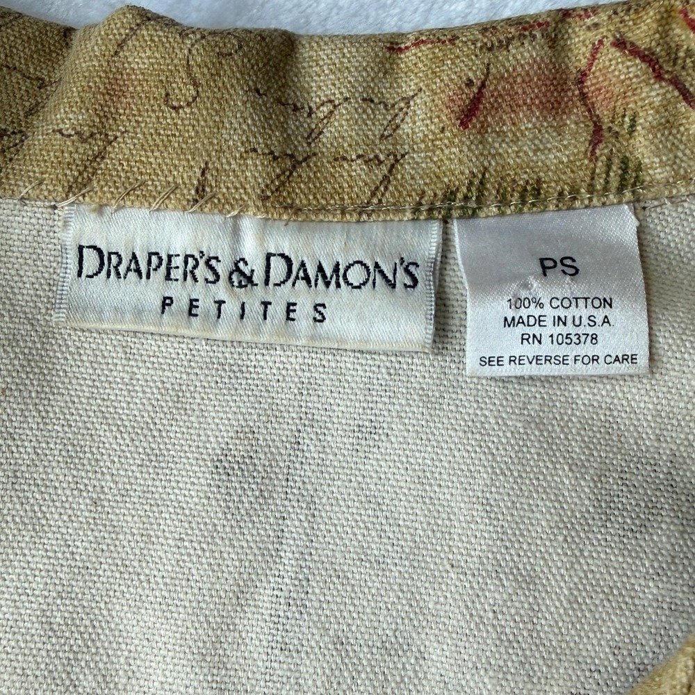 Draper's & Damon's Vintage Jacket PS California Scenic Print Cotton made in USA - Picture 10 of 15